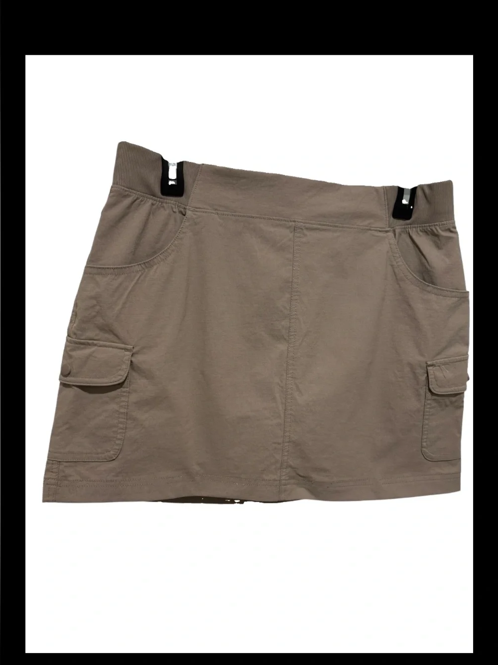 Eddie Bauer Beige/Taupe Stretch Waist Skirt Size M